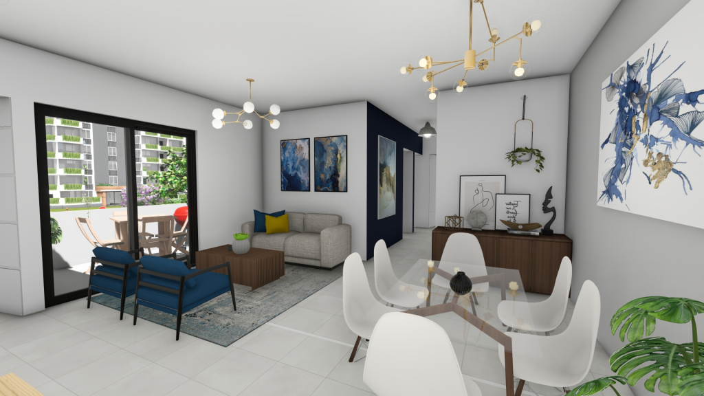 Apartamento D sala comedor